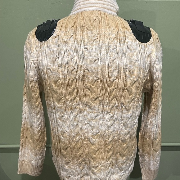 Barabas sweater mocho shaw neck zipper snap button front - Picture 2 of 4